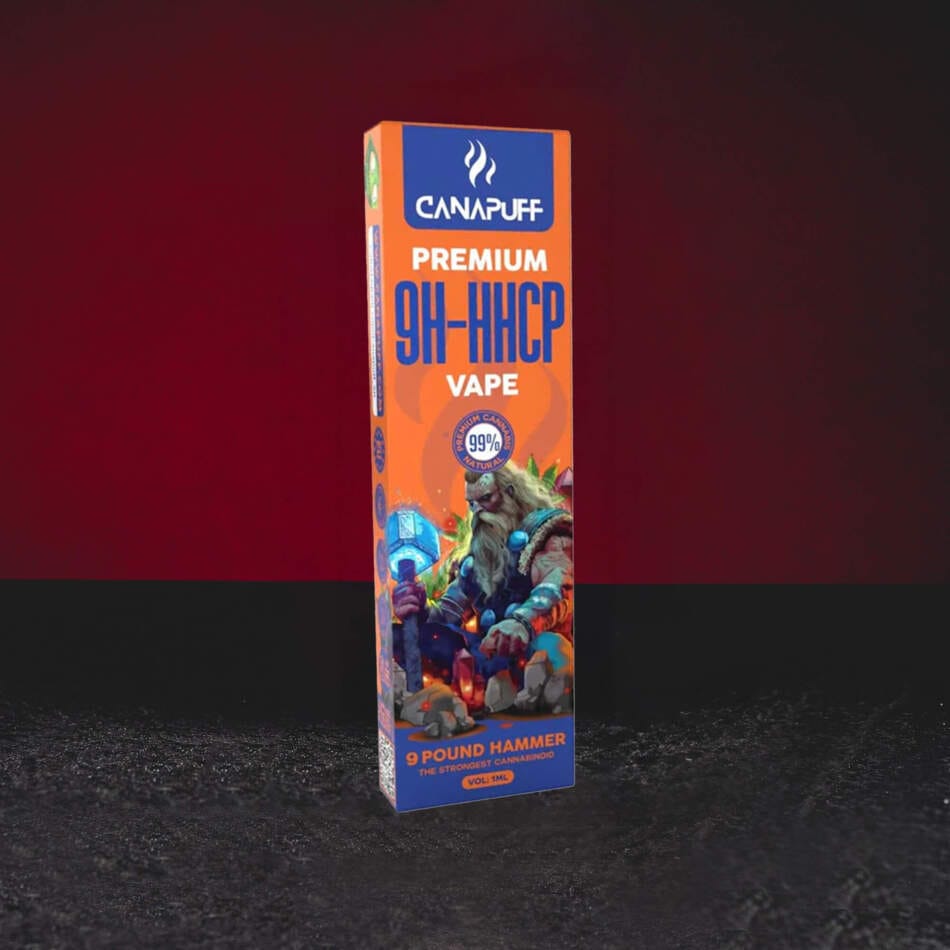 Kratom World 9H-HHCP Vape 99% 1 ml 9 Pound Hammer – премиум vape с цитрусово-боров ароматен профил