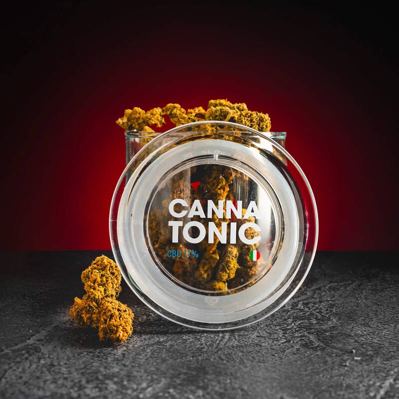 CBD конопени цветове Cannatonic Kratom World, представени в продуктов кадър.