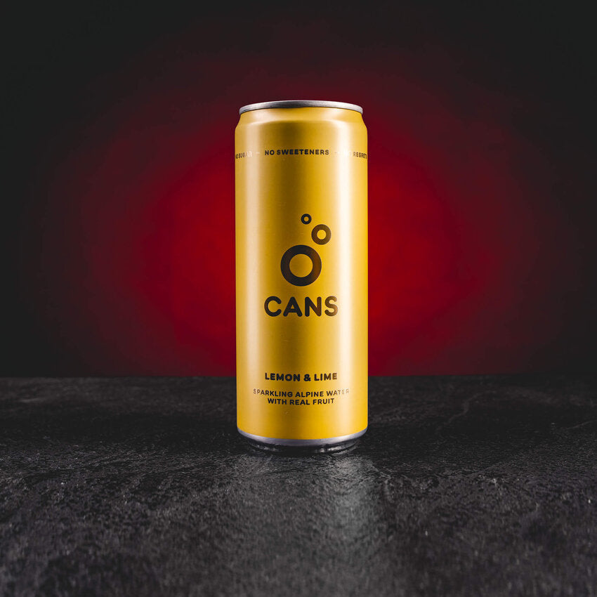 CANS Lemon Lime Kratom World, представен в продуктов кадър като плодова напитка с профил на лимон и лайм.