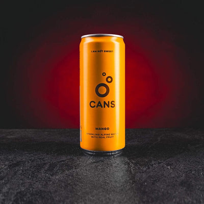 CANS Mango Kratom World, представен в продуктов кадър като плодов напиток с мангов профил.