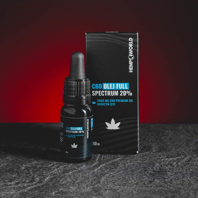 CBD масло 10 ml 20% Kratom World, представено в продуктов кадър като качествен CBD продукт.