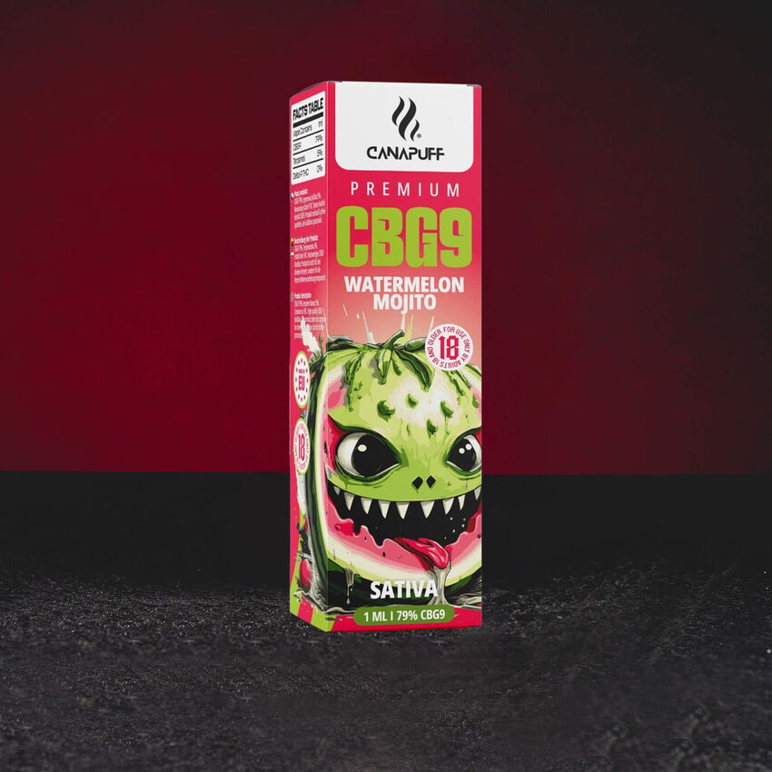 Kratom World CBG9 Vape Pen Watermelon Mojito – еднократен vape с динен мохито аромат
