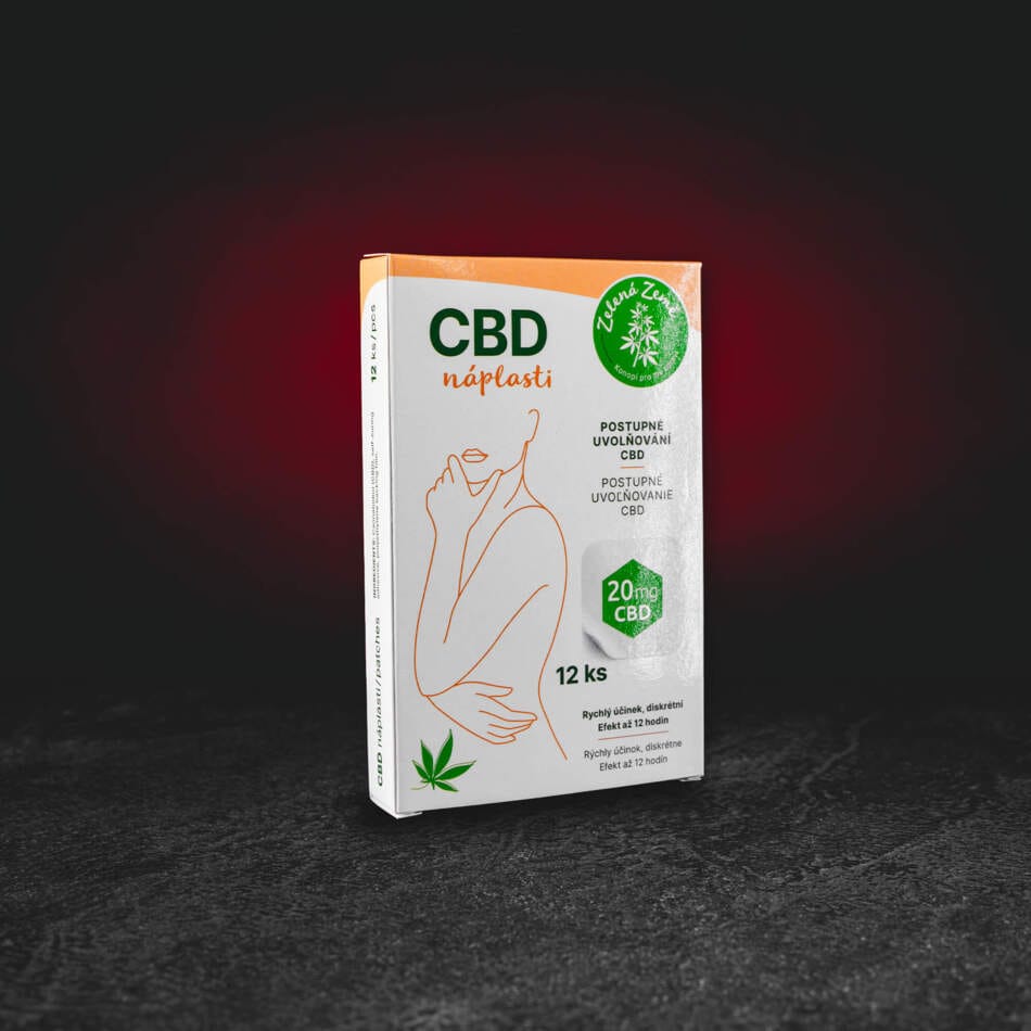 Функционални CBD пластири 12 бр. – трансдермални пластири с 20 мг CBD