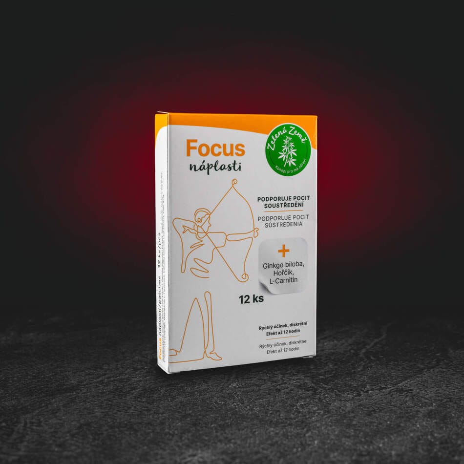 Функционални лепенки Focus 12 бр. - лепенки за подпомагане на концентрацията и умствената дейност