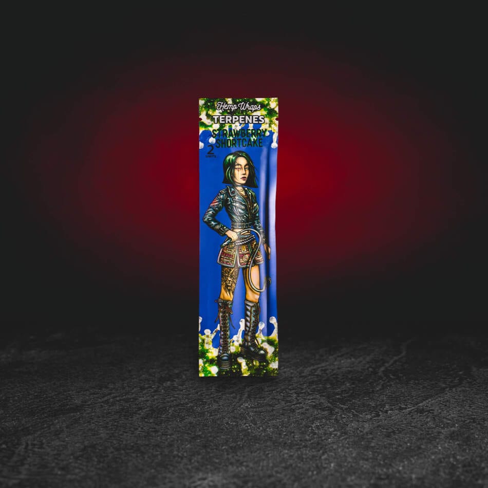 Lion Rolling Circus Hemp Wrap Ягодова торта 2 бр. - конопен тъп тортила с терпени и сладък аромат на ягода