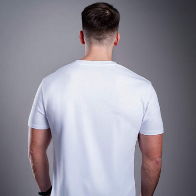 Мъжка тениска Kratom World Damn Bro Go Buy Kratom, представена отзад като streetwear merch за любители на Kratom.