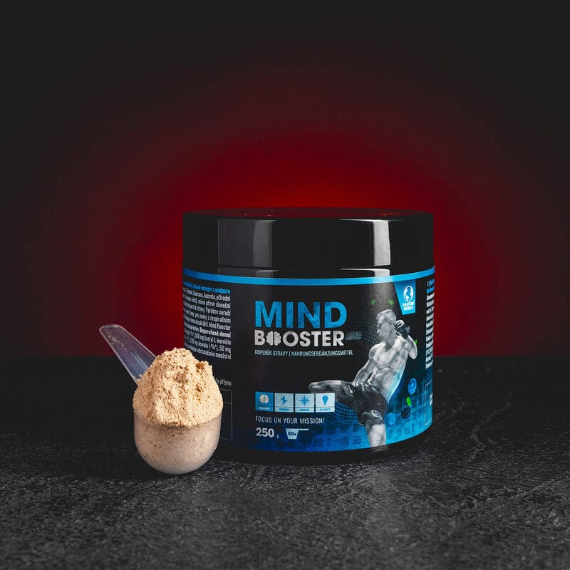 Mind Booster Brichta Kratom World, представен в продуктов кадър като продукт с nootropic профил.