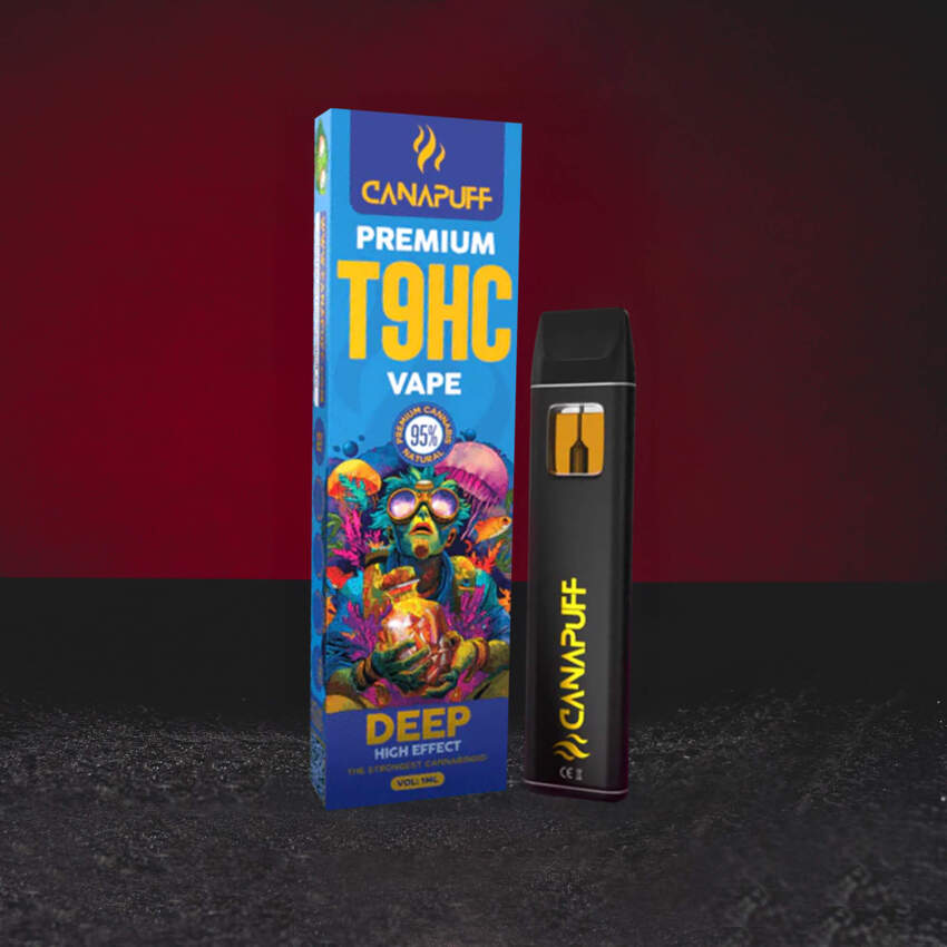 Kratom World T9HC Vape 95% 1 ml – еднократен vape с нов канабиноид T9HC, дълбока еуфория и интензивен профил
