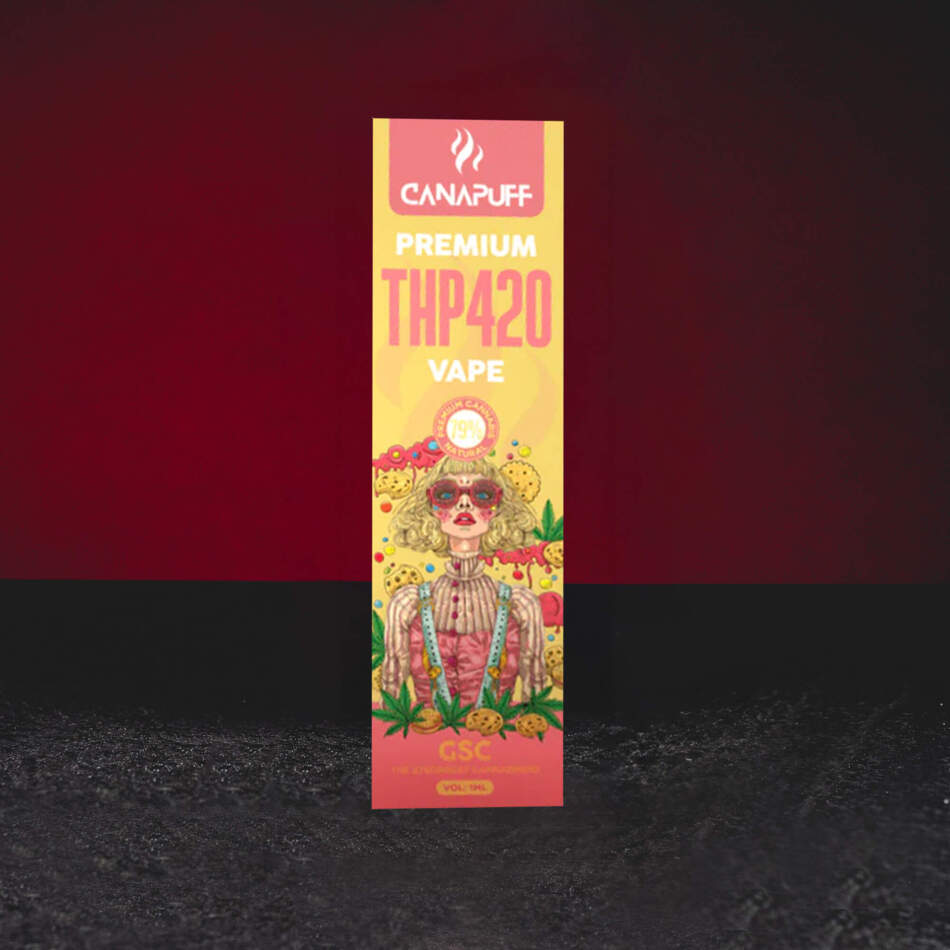 Kratom World THP420 Vape Pen 79% 1 ml GSC – премиум vape с Kush Cookie ароматен профил