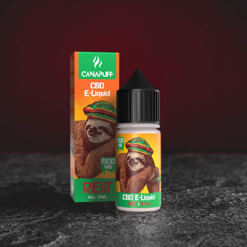 CBD e-liquid Kratom World Vape Canna Cannabinoid с аромат Rest, предназначен за електронни цигари и vape устройства.