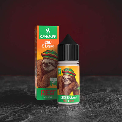 CBD e-liquid Kratom World Vape Canna Cannabinoid с аромат Rest, предназначен за електронни цигари и vape устройства.
