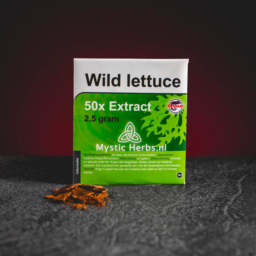 Wild Lettuce Kratom World, представен в продуктов кадър като растителен продукт с wild lettuce профил.