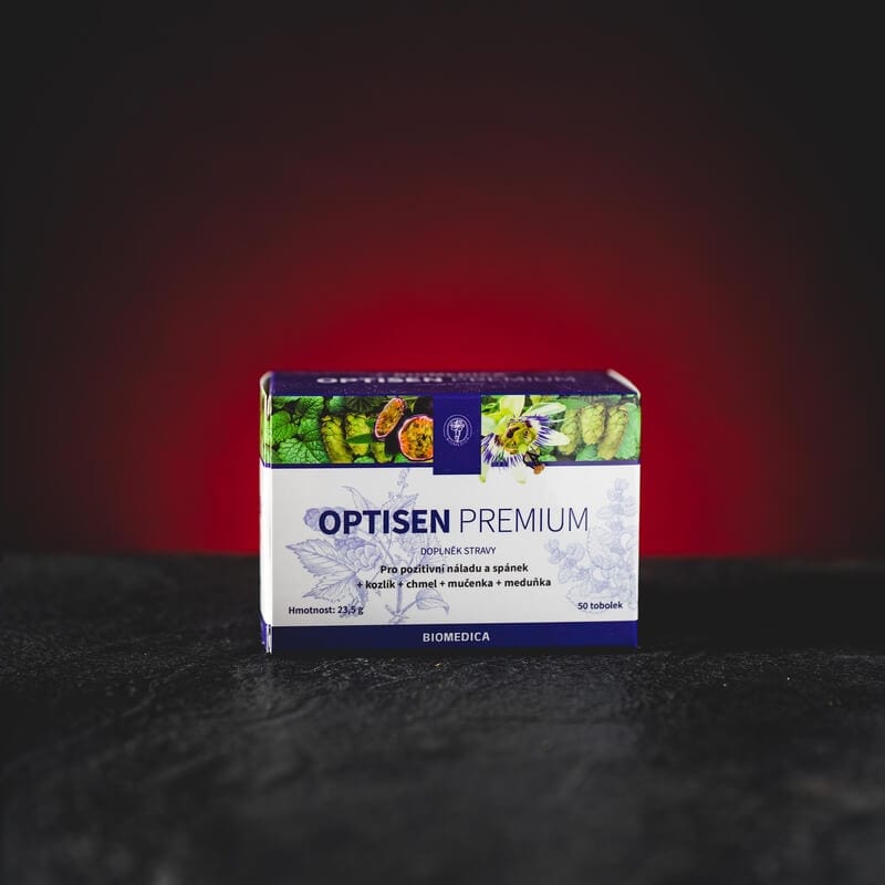 Optisen хранителна добавка с валериана, предназначена за подкрепа на съня, настроението и общото благосъстояние.