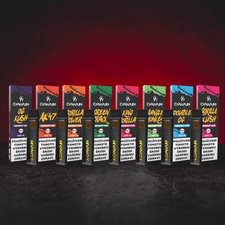 Terpene Vape 1 ml - колекция от конопени терпенови вейпове с различни ароматни профили