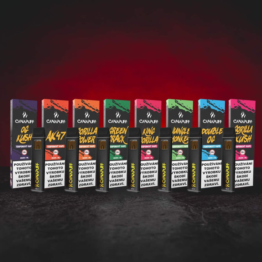 Terpene Vape 1 ml - колекция от конопени терпенови вейпове с различни ароматни профили