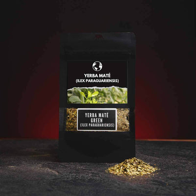 Yerba Mate чай, представен в продуктов кадър като качествена енергийна чаена напитка.